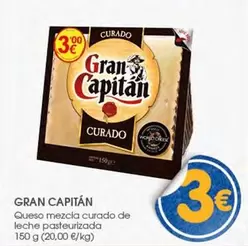 Gran Capitán - Queso Mezcla Curado De Leche Pasteurizada