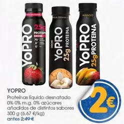 Danone - Yopro Proteinas Liquido Desnatado 0% 0% M.g. 0% Azucares Anadidos De Distintos Sabores