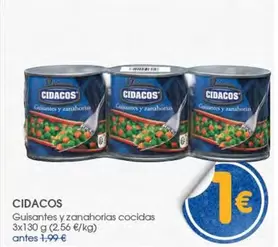 Cidacos - Guisantes Y Zanahorias Cocidas