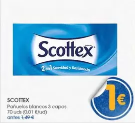 Scottex - Panuelos Blancos 3 Capas