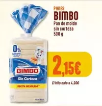 Bimbo - Pan De Molde Sin Corteza