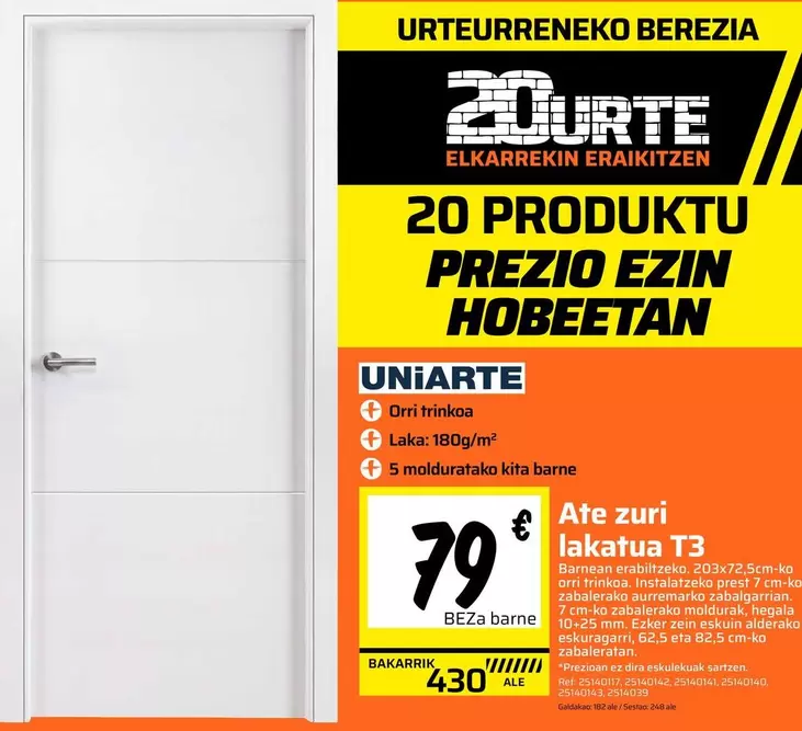 uniarte - 20 Produktu Prezio Ezin Hobeetan