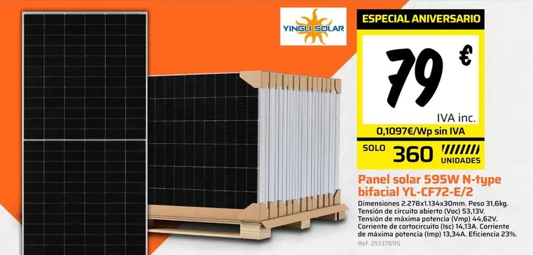Solar - Panel Salsa B25w N-type Bifácial Yl-f672f