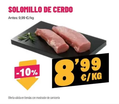 Solomillo De Cerdo