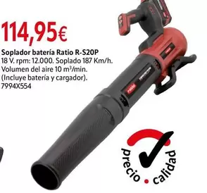 Ratio - Soplador Batería R-S20P