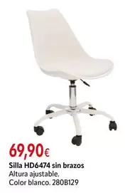 Blanco - Silla HD6474 Sin Brazos