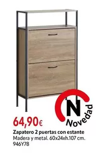 Zapatero 2 Puertas Con Estante