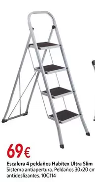 Habitex - Escalera 4 Peldanos Ultra Slim