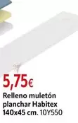 Habitex - Relleno Muletón Planchar 140x45 Cm.