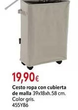 Cesto Ropa Con Cubierta De Malla