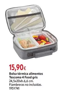 tescoma - Bolsa Térmica Alimentos Tescoma 4 Food Gris