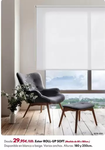 Estor Roll-Up Soft - Beige 140x180cm