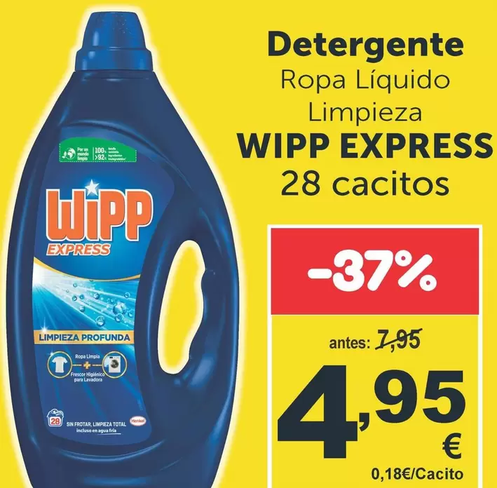 WiPP Express - Detergente Ropa Liquido Limpieza