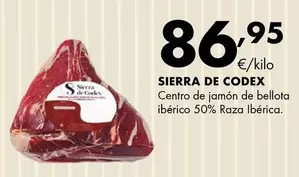 Sierra De Codex - Centro De Jamon De Bellota Iberico 50% Raza Iberica