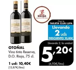 Otoñal - Vino Tinto Reserva D.o. Rioja