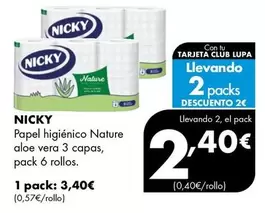 Nicky - Papel Higienico Nature Aloe Vera 3 Capas
