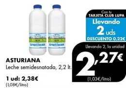 La Asturiana - Leche Semidesnatada