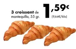 3 Croissant De Mantequilla