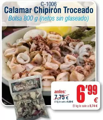 Calamar Chipirón Troceado