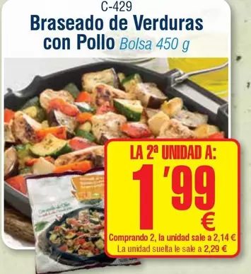 Braseado De Verduras Con Pollo