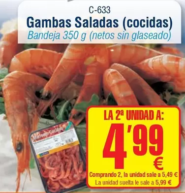 Gambas Saladas (cocidas)