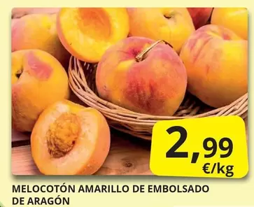 Melocoton Amarillo De Embolsado De Aragon
