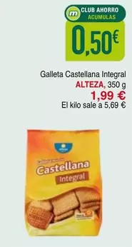 Alteza - Galleta Castellana Integral