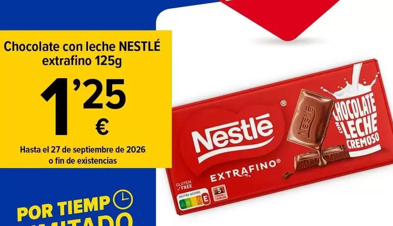 Nestlé - Chocolate Con Leche Extrafino