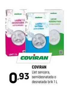 coviran - Llet Sencera Semidesnatada O Desnatada