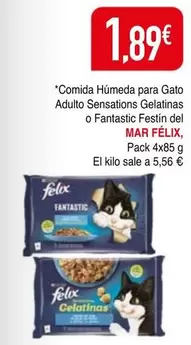 Sensations - Comida Húmeda Para Gato Adulto  Gelatinas O Fantastic Festin Del