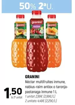 Granini - Nectar Multifruites Inmune, Nabius-raim Antiox O Taronja-pastana Immune