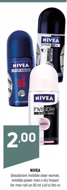 Nivea - Desodorante Invisible Clear Voman
