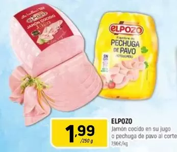 elpozo - Jamon Cocido En Su Jugo O Pechuga De Pavo Al Corte