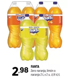 fanta - Zero Naranja, Limon O Naranja
