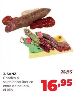 sanz - Chorizo O Salchichon Iberico Extra De Bellota
