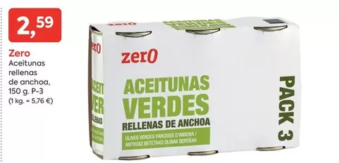 Zero - Aceitunas Rellenas De Anchoa