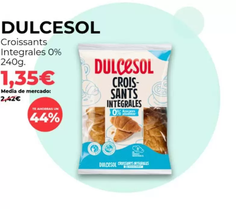 Dulcesol - Croissants Integrales 0%