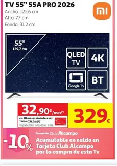 Xiaomi - Tv 55" 55A Pro 2026