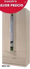 ARMARIO 2 PUERTAS + 2 CAJONES ROBLE 180X81X52CM