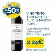 Tamarón - Vino Tinto Tempranillo Alto