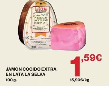 La Selva - Jamón Cocido Extra En Lata
