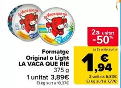 La vaca que ríe - Formatge Original O Light
