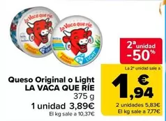 La vaca que ríe - Queso Original O Light