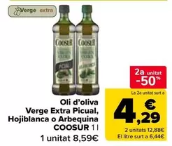 Coosur - Oli D'oliva Verge Extra Picual, Hojiblanca O Arbequina
