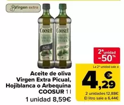 Coosur - Aceite De Oliva Virgen Extra Picual, Hojiblanca O Arbequina