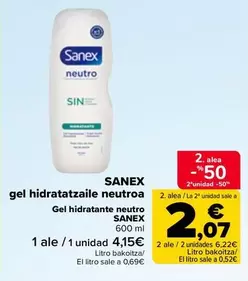Sanex - Gel Hidratante Neutro