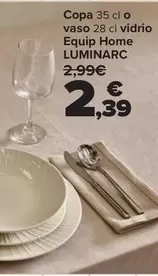 Luminarc - Copa O Vaso Vidrio Equip Home
