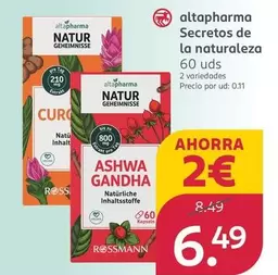 Rossmann - Altapharma Secretos De La Naturaleza