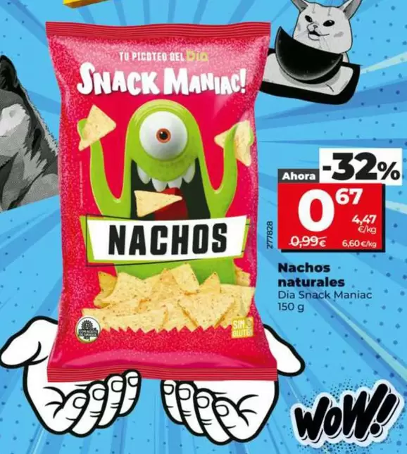 Dia Snack Maniac - Nachos Naturales