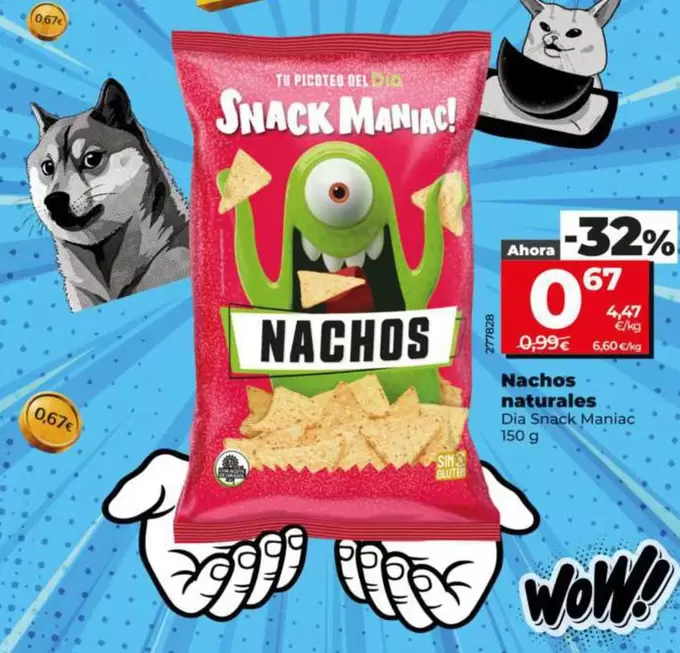 Dia Snack Maniac - Nachos Naturales 